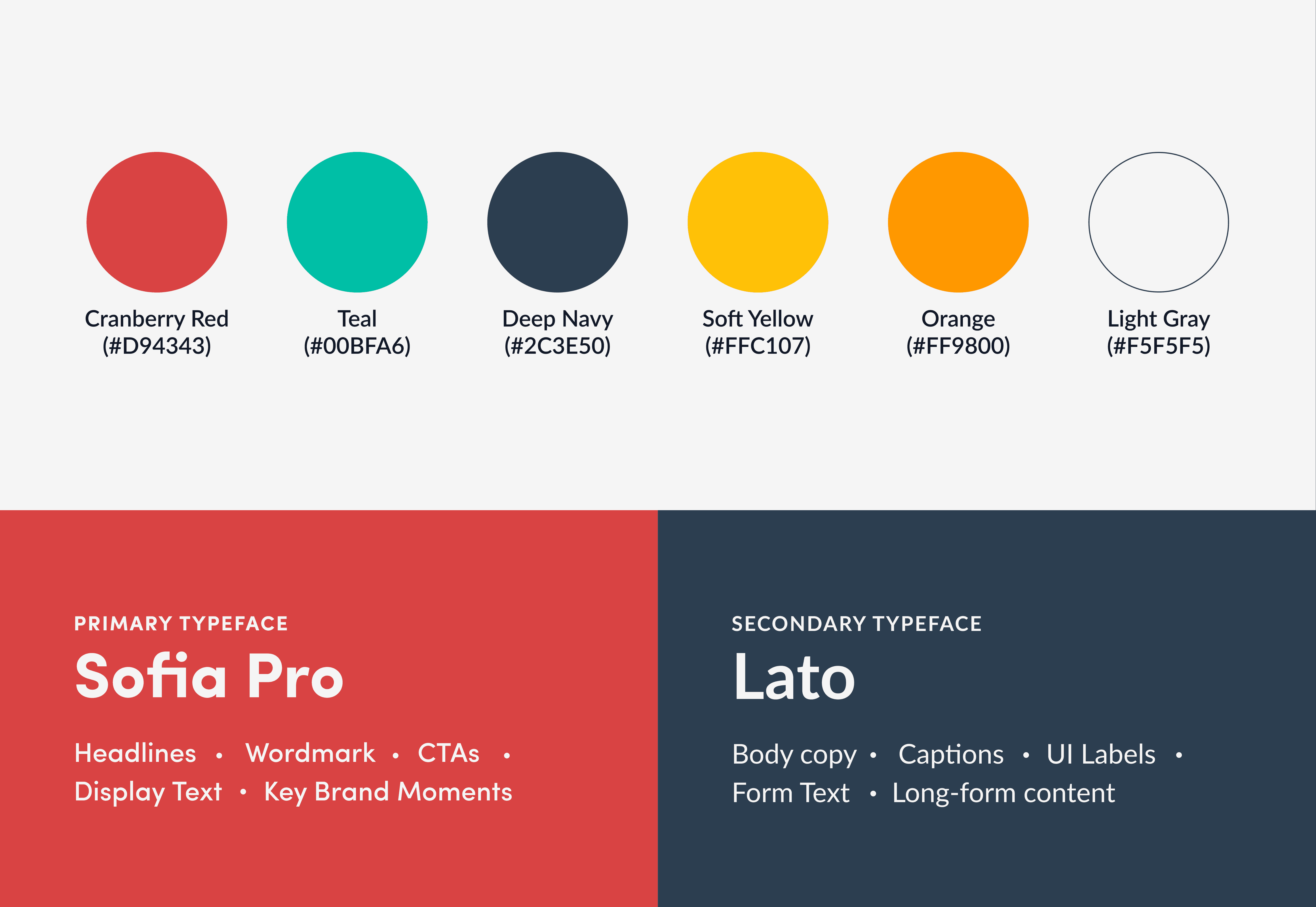 Color Palette, Typography